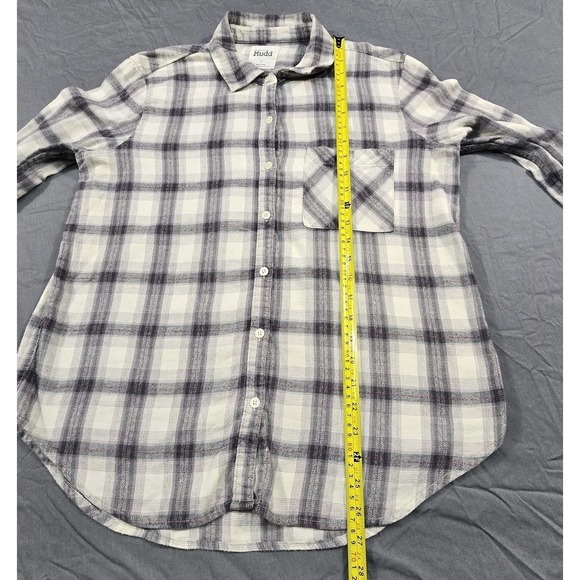 Mudd Flannel Shirt Check Pattern Womens Large - Picture 9 of 13